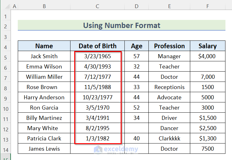 Using Number Format to Clean and Prepare Data for Analysis