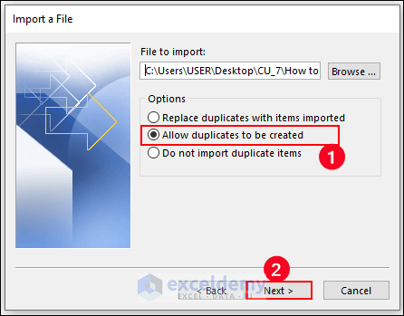 33-Check the Allow duplicate to be created option