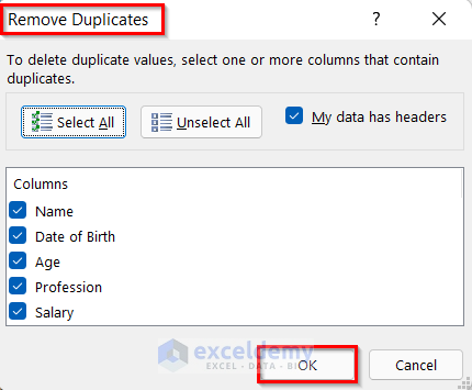 Using Remove Duplicates Feature to Clean and Prepare Data For Analysis