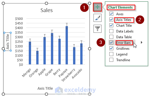 How to Add Error Bars in Excel