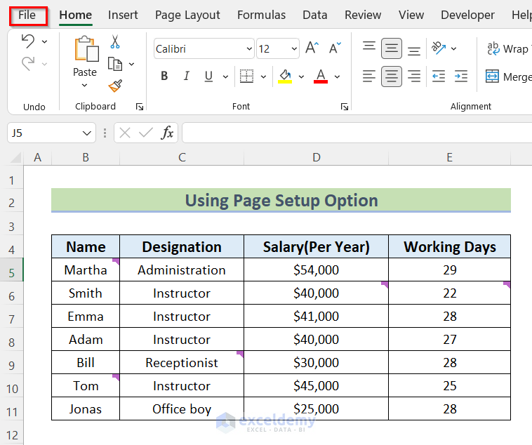 How to Print Comments in Excel Using Page Setup Feature