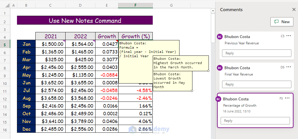 How to Add Notes in Excel Formula (4 Effective Ways) - ExcelDemy