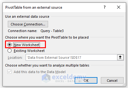 Insert Data from External Source in Pivot Table to Auto Refresh without VBA