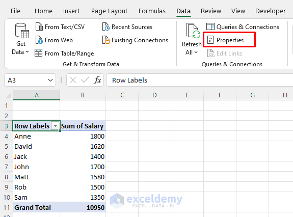 Using PivotTables Based on Power Query to Auto Refresh