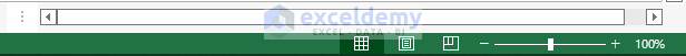 Enable Tiled Option to resolve Bottom Scroll Bar Missing in Excel 