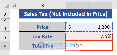 Calculate Sales Tax When Not Included in Price