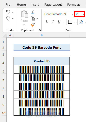 code 39 barcode font