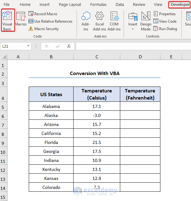 Conversion With VBA