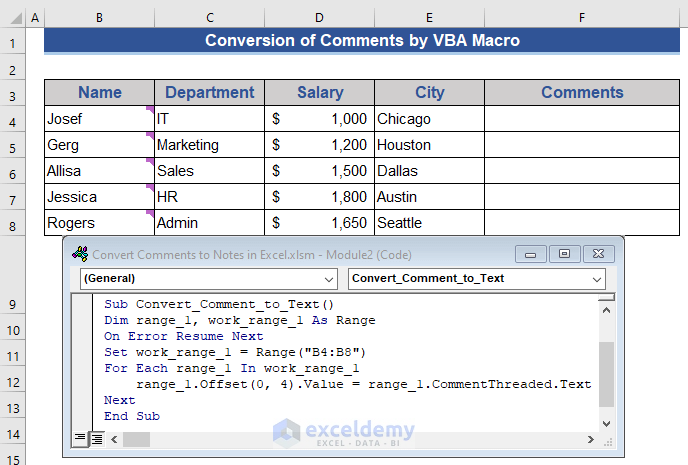 VBA Code to Convert Comments to Notes