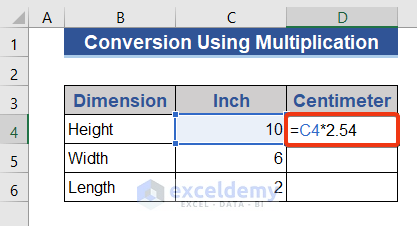 Multiply by Conversion Rate in Excel