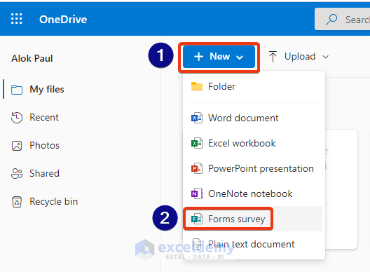 Create Data Log from OndeDrive Form