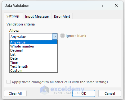 Data Validation and Consolidation in Excel 2