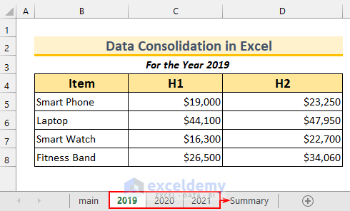 Data Validation and Consolidation in Excel 20