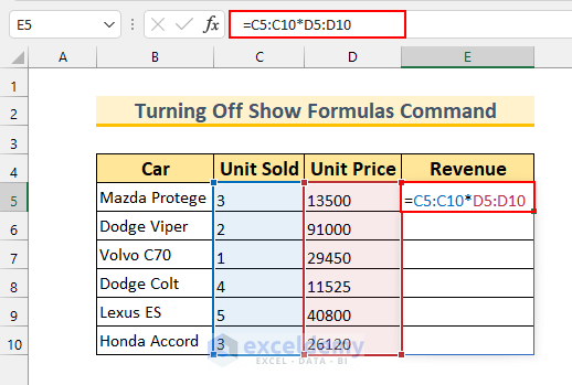 Excel Array Formula not Showing Result 3