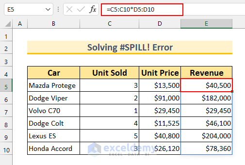 Excel Array Formula not Showing Result 8