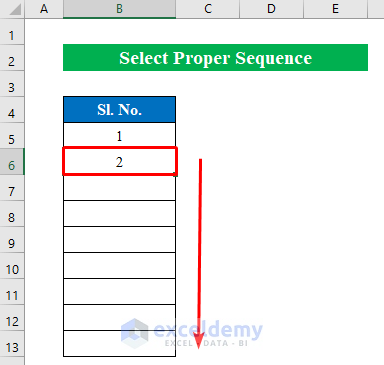 Select Proper Sequence 