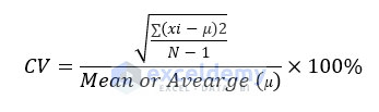 Elaborated Coefficient of Variance for Sample