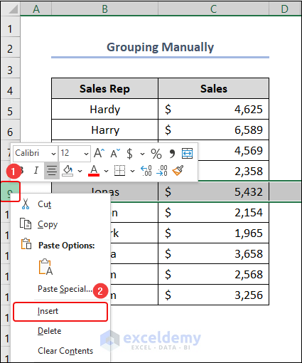 grouping and consolidation tools in excel consolidating data using manual grouping