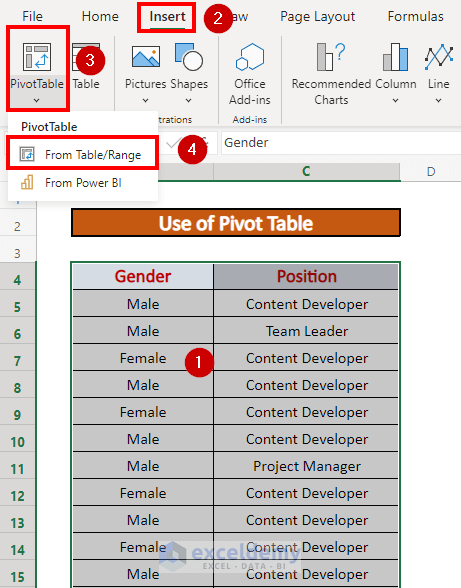 how to analyze text data in excel
