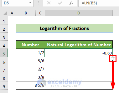 Copy the LN Formula