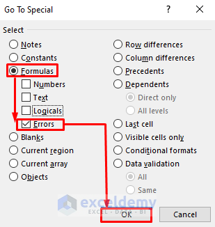 Find Errors Using Go To Special Window to Clean Up Raw Data in Excel