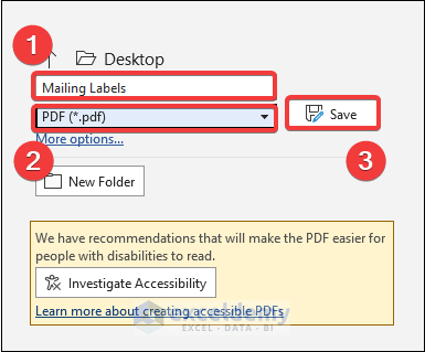 Saving the Document as PDF