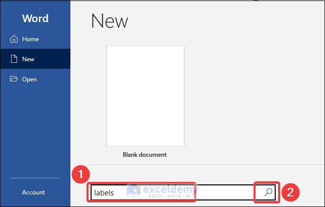 Label Templates in Microsoft Word