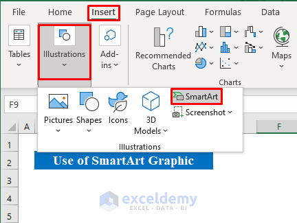 Use SmartArt Graphic to Create a Flowchart in Excel