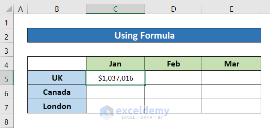 Using Formula to Create a Linked Consolidation