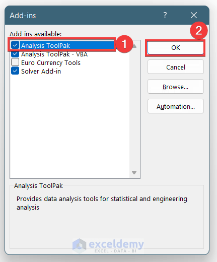 What to Do When Data Analysis Tool Is Not Showing?