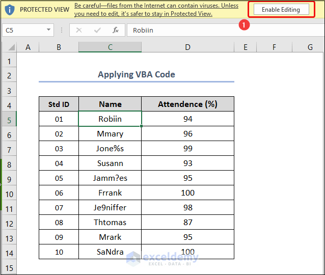 How to Edit Cell with Single Click in Excel