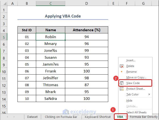 How to Edit Cell with Single Click Applying VBA Code in Excel