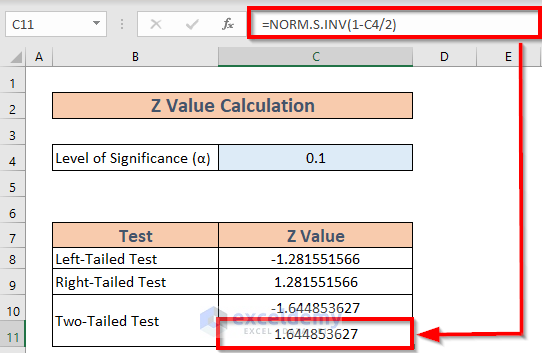 How to Find Critical Values in Excel