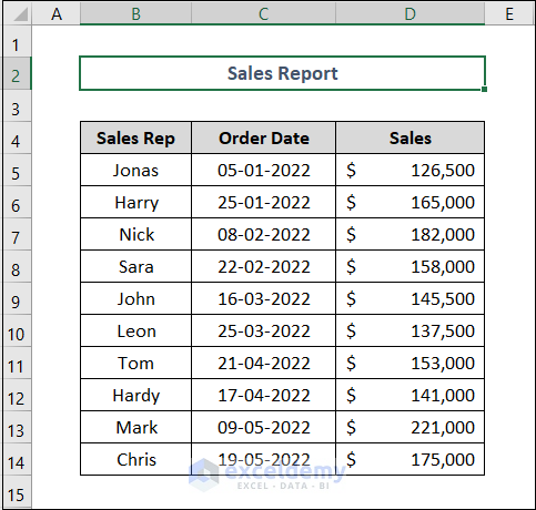 How to Group Dates in Excel Filter Dataset