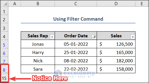 How to Group Dates in Excel Filter Using AutoFilter