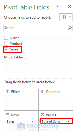 Make Frequency Distribution Table Using Pivot Table