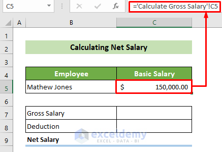 Referencing to the Basic Salary of the Employee