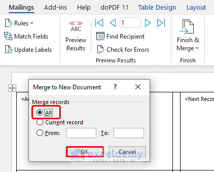 How to Print Avery Labels from Excel Using Word