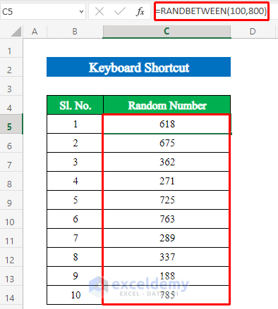 Keyboard Shortcut to Refresh Excel Sheet Automatically