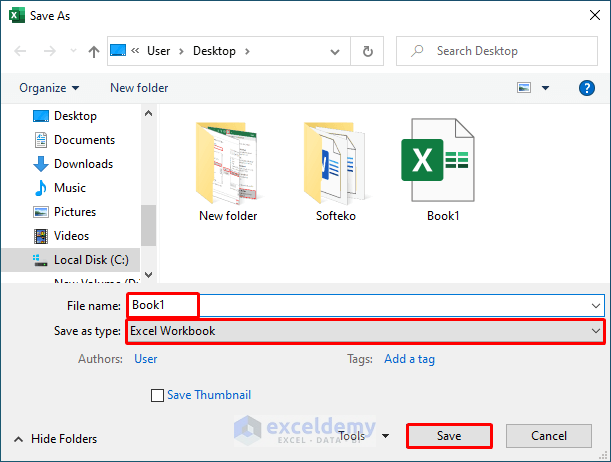 How to Save the Excel File in XLSX Format - 4 Easy Methods - ExcelDemy