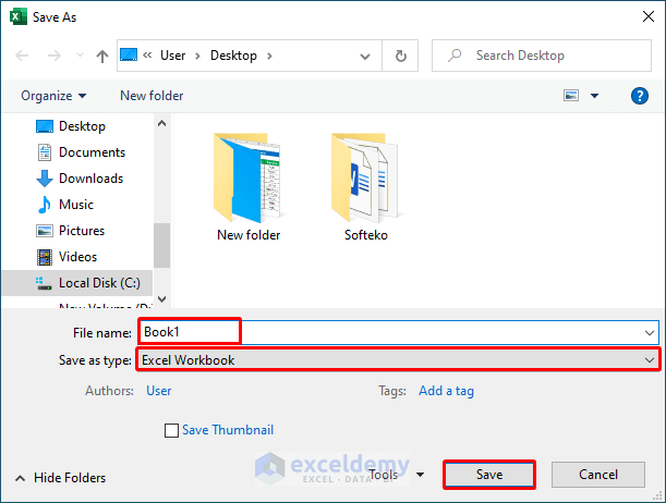 Keyboard Shortcut to Save Excel File in XLSX Format
