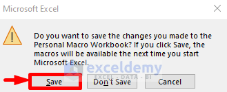 Saving Macro in Excel permanently