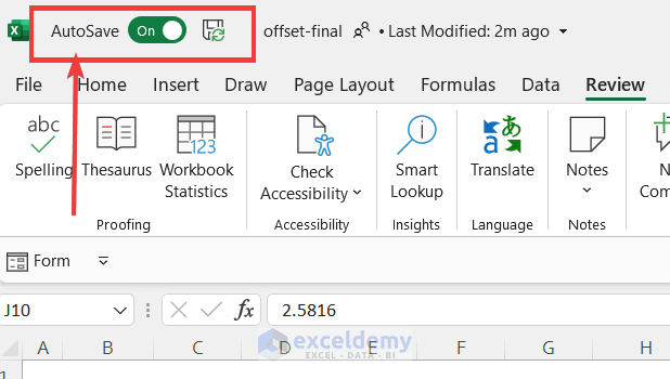 How to See History of Edit in Excel