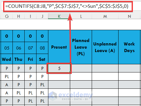 Insert Formulas to Calculate the Summary Columns