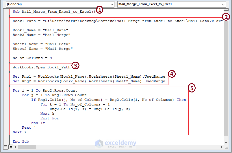 How to do a Mail Merge from Excel to Excel (Easy Steps) ExcelDemy