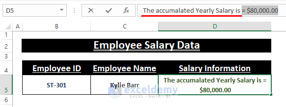Preceding Text-Put Equal Sign in Excel without Formula
