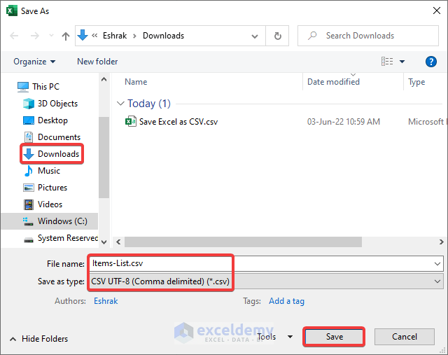 Save As CSV UTF-8 - How to Save Excel File as CSV