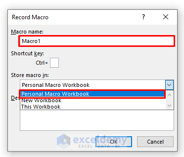 Recording Macro to Save a Macro in Excel for All Workbooks