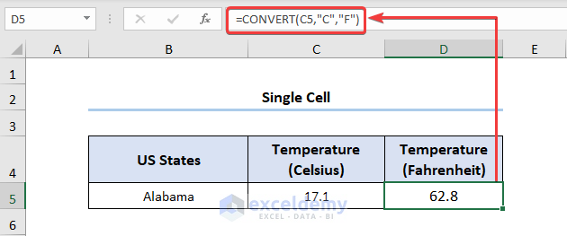 Using CONVERT Function How to Convert Units in Excel