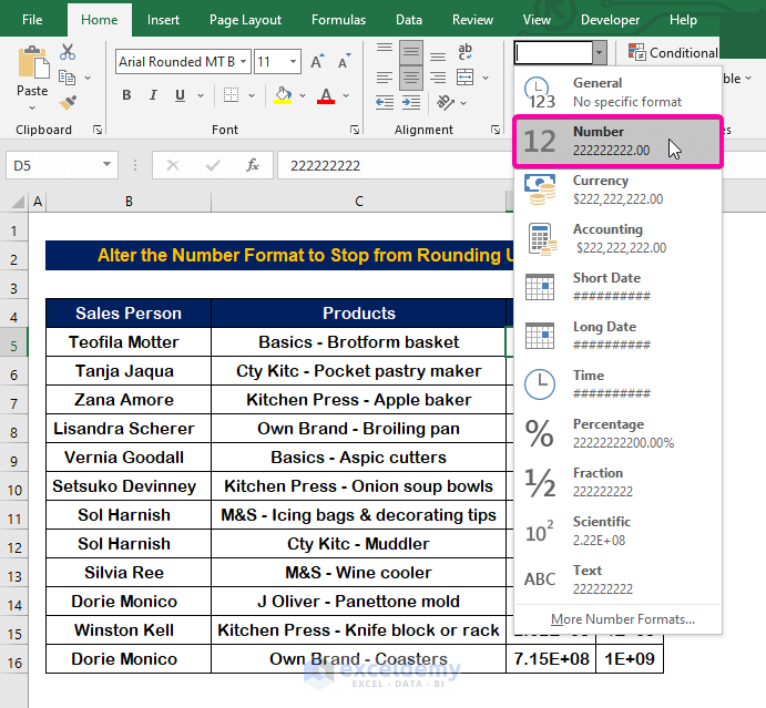 Simple Methods to Stop Excel from Rounding Decimals